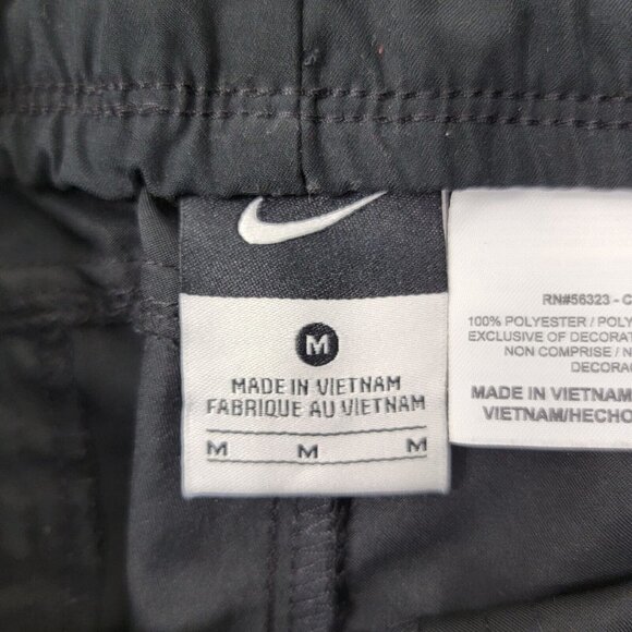 Nike Womens Capri Cropped Running Pants Size Medium Black White Gym Jogging - Picture 8 of 13